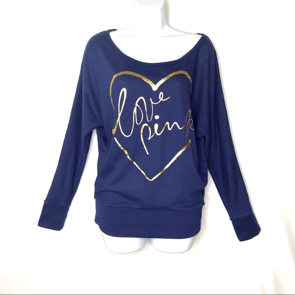 VS LOVE‎ PINK Sweatshirt Tee Long Sleeve XS